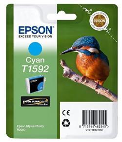 Epson C13T15924010 (T1592) Cyan Original Ink - Stylus Photo R2000 (Ex)