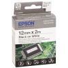 Epson LC-4WBH2 Black - White Original Label (12mm x 2m)