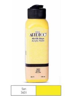 Artdeco 3601 Yellow Acrylic Paint 140 ml