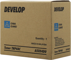 Develop TNP-48C (A5X04D0) Cyan Original Toner Cartridge - Ineo +3350 / +3850