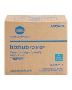 Konica Minolta TNP-50C (A0X5454) Cyan Original Toner - C3100P