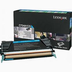 Lexmark C734A1CG Cyan Original Toner - C734 / C736