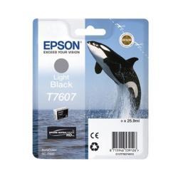 Epson C13T76074010 (T7607) Light Black Original Cartridge - SureColor SC-P600 (Ex)
