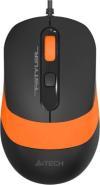 A4 Tech FM10 Orange Wired Optical Mouse