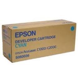 Epson C13S050036 C1000/C2000 Cyan Original Toner Cartridge