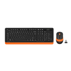 A4 Tech FG1010 Black-Orange Wireless Q Keyboard & Mouse Set