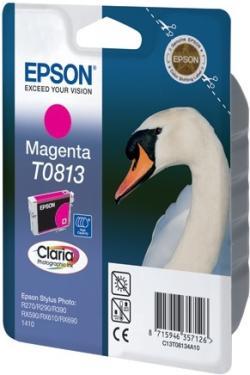 Epson C13T11134A10 (T0813) Original Magenta Ink - Stylus Photo R260 (Ex)