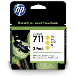 HP CZ136A (711) Yellow Original Cartridge 3-pack - DesignJet T120 (Ex)