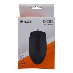 A4 Tech OP-330S Black Silent Wired Optical Mouse