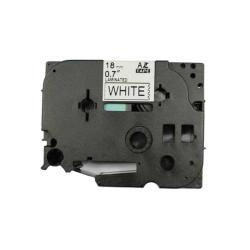 Brother TZE-241 White On Black Compatible Label 18mm x 8m