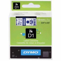 Dymo 45804 D1 White-Blue Replacement Strip 19mm x 7m