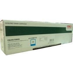 OKI 43487723 Blue Original Toner Cartridge - C8600 / C8800