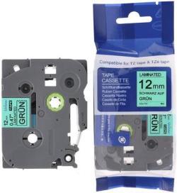 Brother TZe-731 Black On Green Compatible Label Strip 12mm x 8m