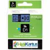Dymo D1 53716 Black On Blue Compatible Label Strip 24mm x 7m