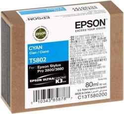 Epson C13T580200 (T5802) Cyan Original Ink - Stylus Pro 3800 (Ex)