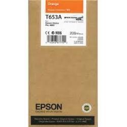 Epson C13T653A00 (T653A) Orange Original Cartridge - Stylus Pro 4900 (Without Box)