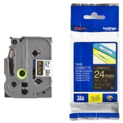 Brother TZE-354 Gold On Black Compatible Label Strip 24mm x 8m - PT-1400