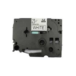 Brother TZE-241 White On Black Compatible Label 18mm x 8m