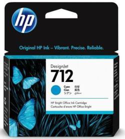 HP 3ED67A (712) Cyan Original Cartridge - DesignJet T650 (Ex)