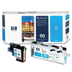HP C5055A (90) Cyan Head Cartridge + Cleaner - DesignJet 4000 (Ex)