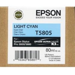 Epson C13T580500 (T5805) Light Cyan Original Ink - Stylus Pro 3800 (Ex)