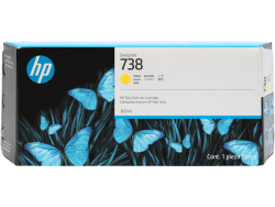 HP 676M8A (738) Yellow Original Cartridge - DesignJet T850 / T950