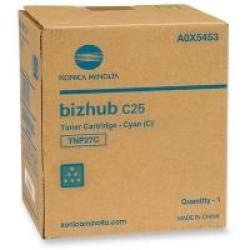 Konica Minolta TNP-27C (A0X5453) Cyan Original Toner - Bizhub C25