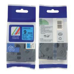 Brother TZE-521 Black On Blue Compatible Label Strip 9mm x 8m - PT-1280HK