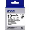 Epson LK-4WBQ Black - White Original Label (12mm x 5m)