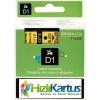 Dymo D1 53718 Black On Yellow Compatible Label Strip 24mm x 7m