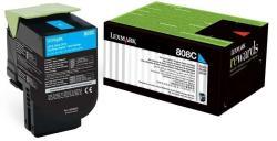 Lexmark 80C80C0 (808C) Cyan Original Toner - CX410 / CX510