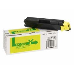 Kyocera TK-580Y Yellow Original Toner Cartridge - FS-C5150dn / P6021Cdn