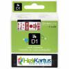 Dymo D1 53715 Red Compatible Label Strip on White 24mm x 7m