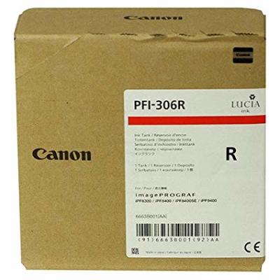 Canon PFI-306R Red Original Cartridge - IPF8400 / IPF9400 (Ex)