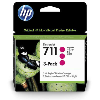 HP CZ135A (711) Magenta Original Cartridge 3-pack - DesignJet T120