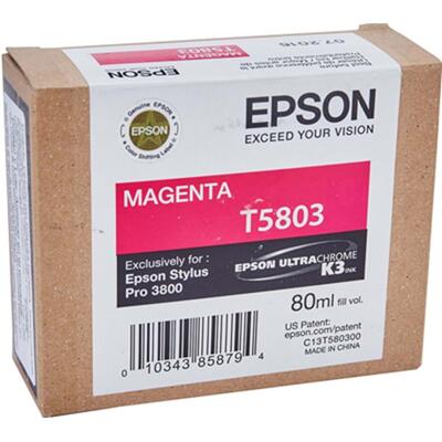 Epson C13T580300 (T5803) Magenta Original Ink - Stylus Pro 3800 (Ex)
