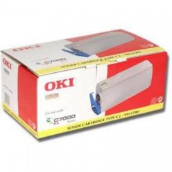 OKI 41304209 Type C2 Yellow Original Toner Cartridge - C7000 / C7200 / C7400