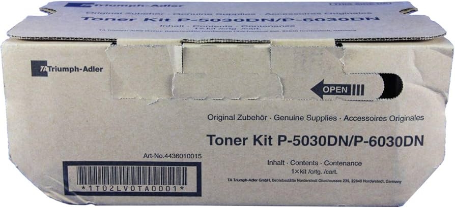 Triumph Adler 1T02LV0TA0001 (4436010015) Black Original Toner - P-5030DN