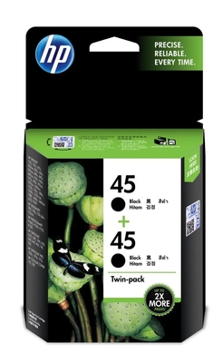 HP CC625AA (51645A) Dual Pack Black Original Cartidge - DeskJet 712