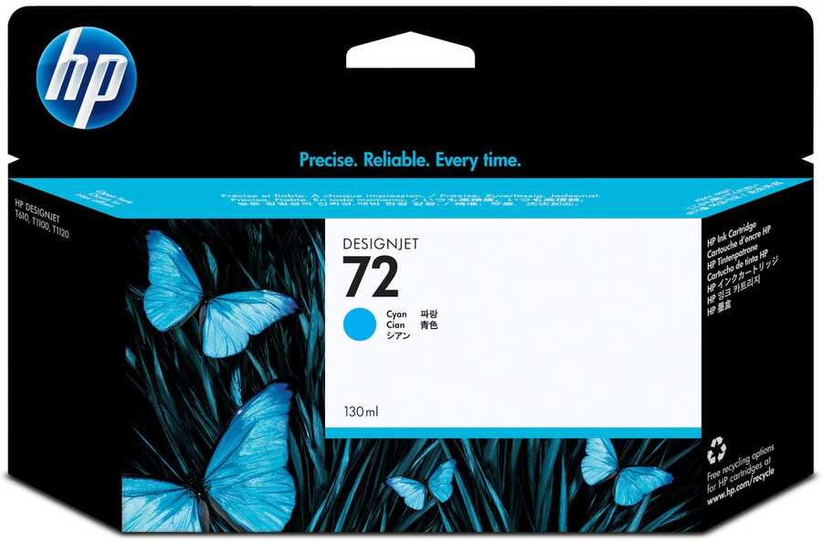 HP C9371A (72) Cyan Original Plotter Cartridge - DesignJet T610 (Ex)