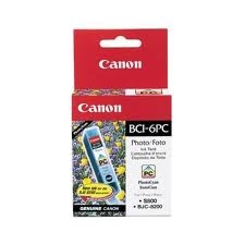 Canon BCI-6PC Photo Cyan Original Cartridge - BJC-8200 (U)