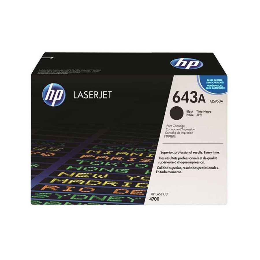 HP Q5950A (643A) Black Original Toner Cartridge - LaserJet 4700 (B)