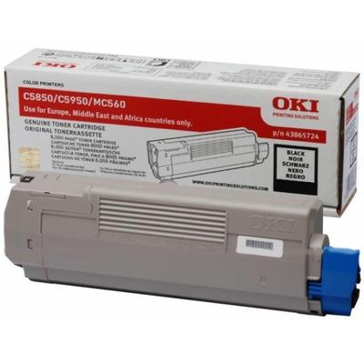 OKI 43865724 Black Original Toner - C5850 / C5950