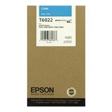 Epson C13T602200 (T6022) Cyan Original Ink - Stylus Pro 7800 (Ex)