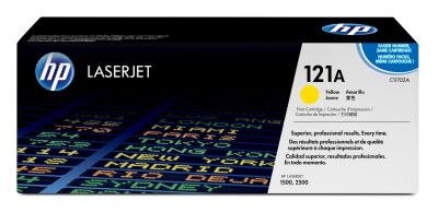 HP C9702A (121A) Yellow Original Toner Cartridge - LaserJet 1500 (B)
