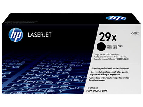 HP C4129X (29X) Black Original Toner Cartridge - Laserjet 5000 (B)
