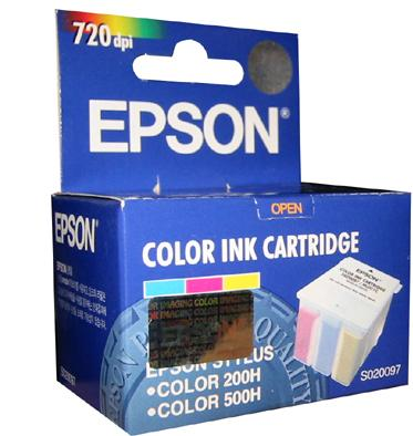 Epson S020097 Color Original Cartridge - Color 200 / 500 (Ex)