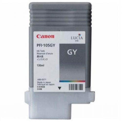Canon PFI-105GY (3009B001) Grey Original Cartridge - IPF6300 / IPF6350 (Ex)