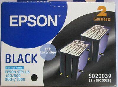 Epson C13S020039/C13S020025 Black Original Cartridge - Stylus 400  (Ex)