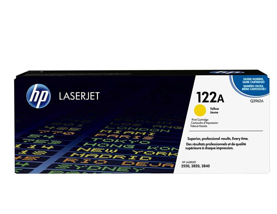 HP Q3962A (122A) Yellow Original Toner Cartridge - LaserJet 2550 (B)